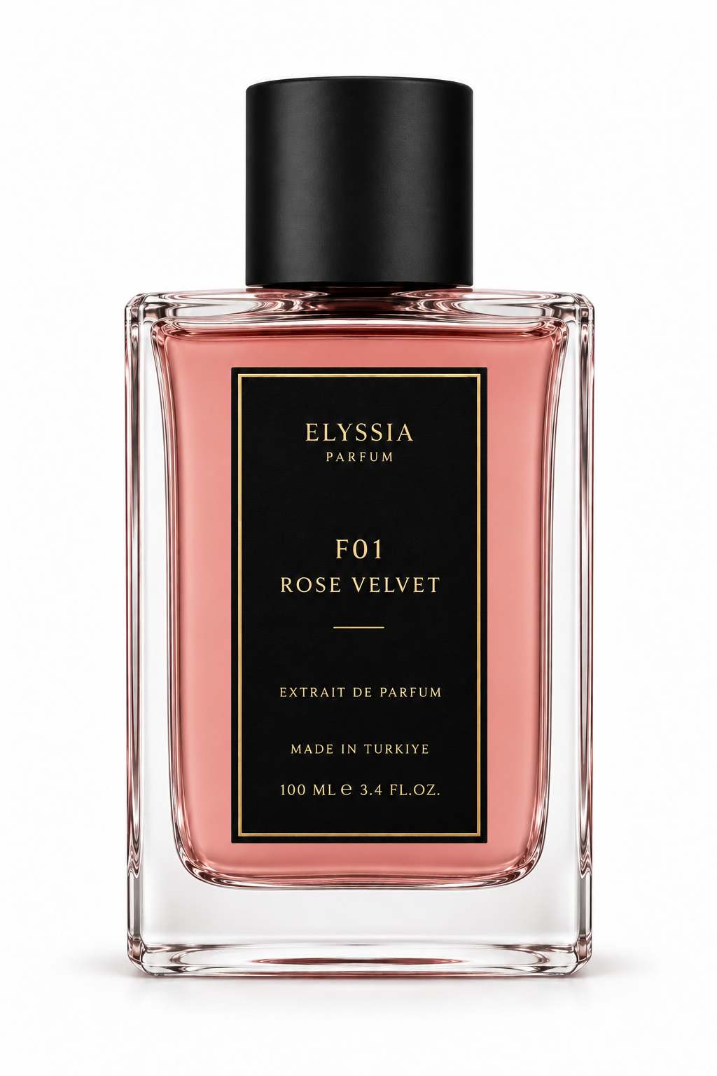 Elyssia F01 ROSE VELVET arka şişe görünümü