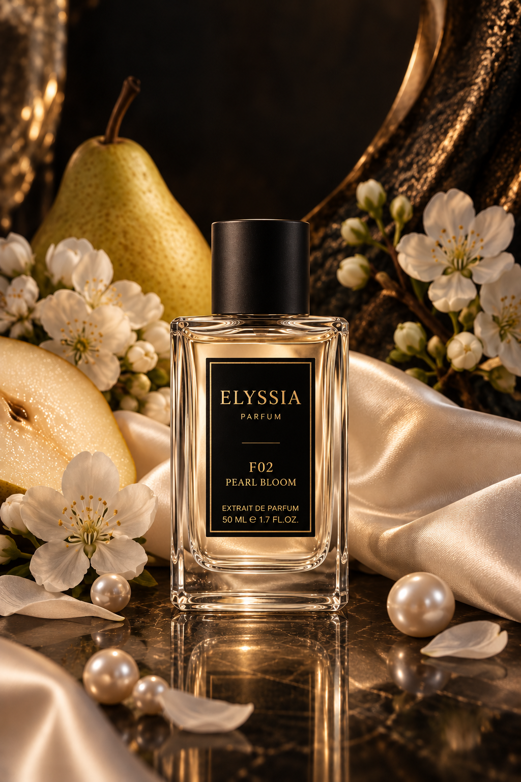 Elyssia - F02 Pearl Bloom 50 ml parfüm şişesi