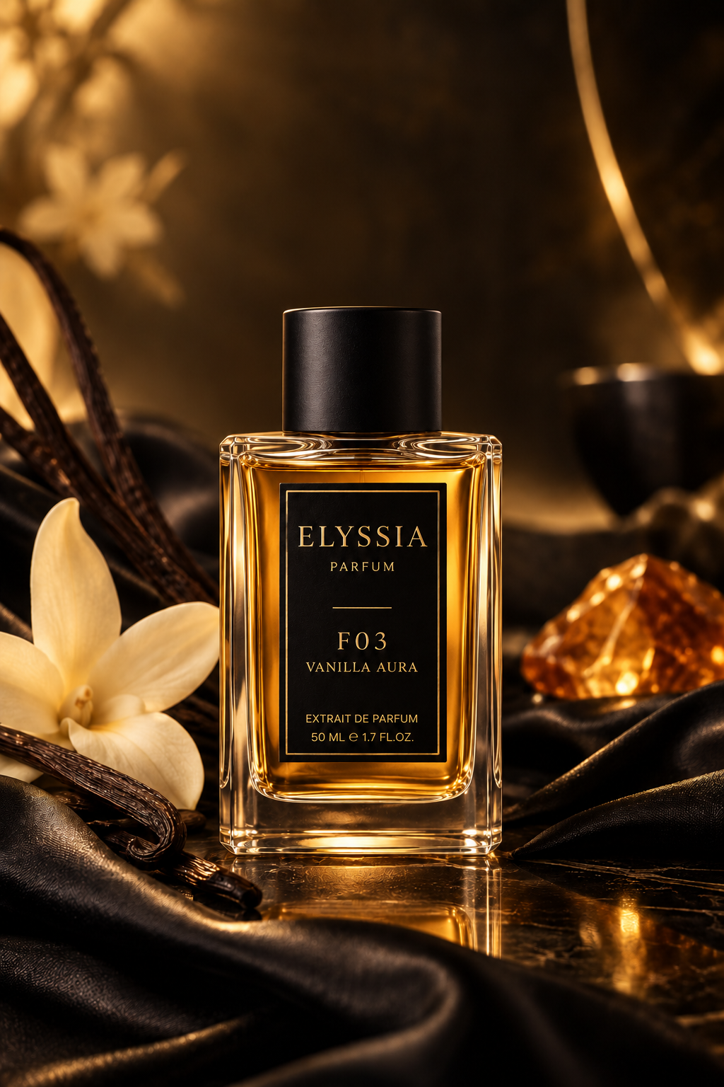 Elyssia - F03 Vanilla Aura 50 ml parfüm şişesi