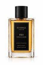Elyssia F03 VANILLA AURA arka şişe görünümü