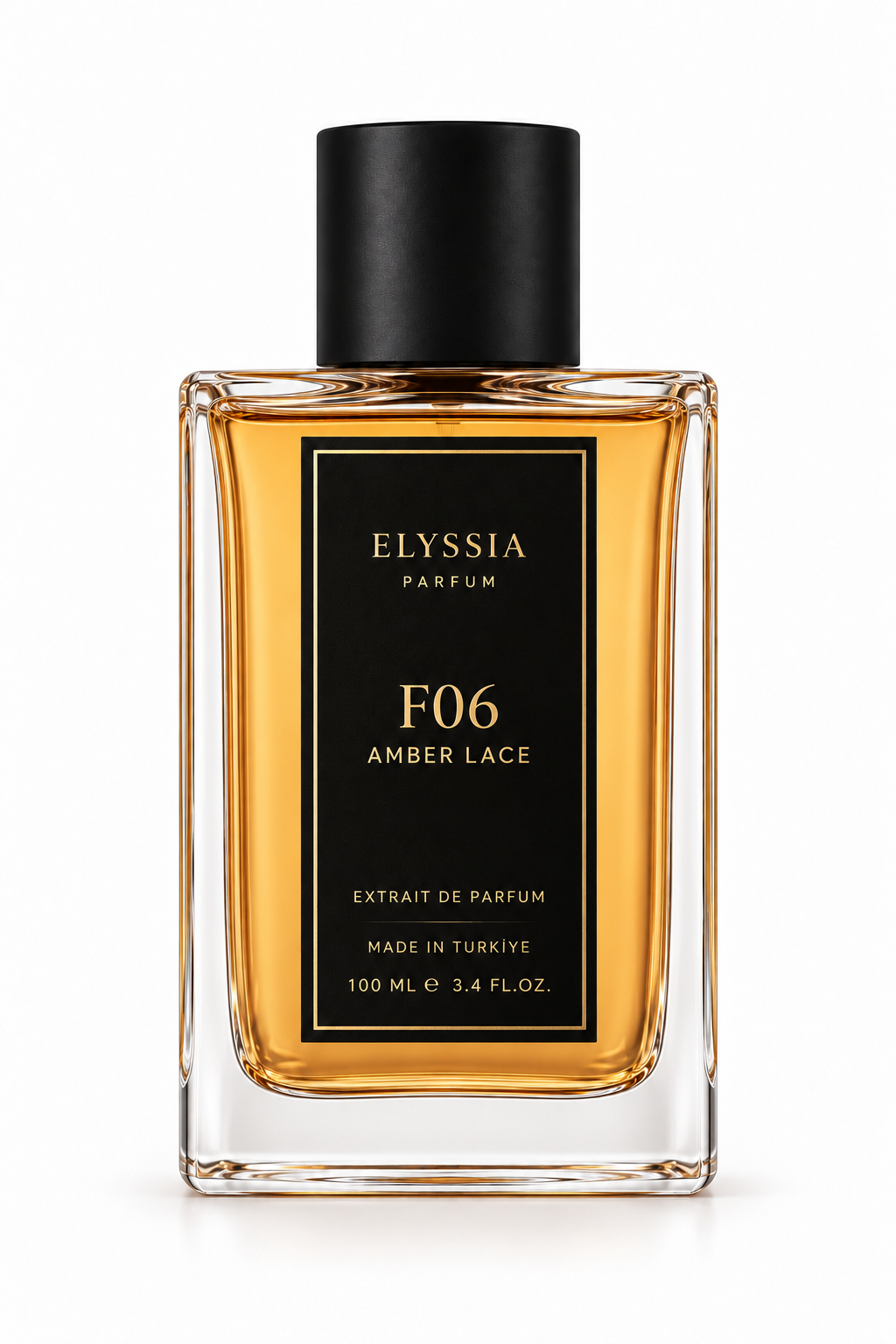 Elyssia F06 AMBER LACE arka şişe görünümü