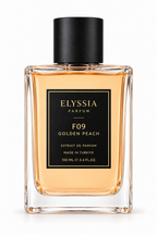 Elyssia F09 GOLDEN PEACH arka şişe görünümü