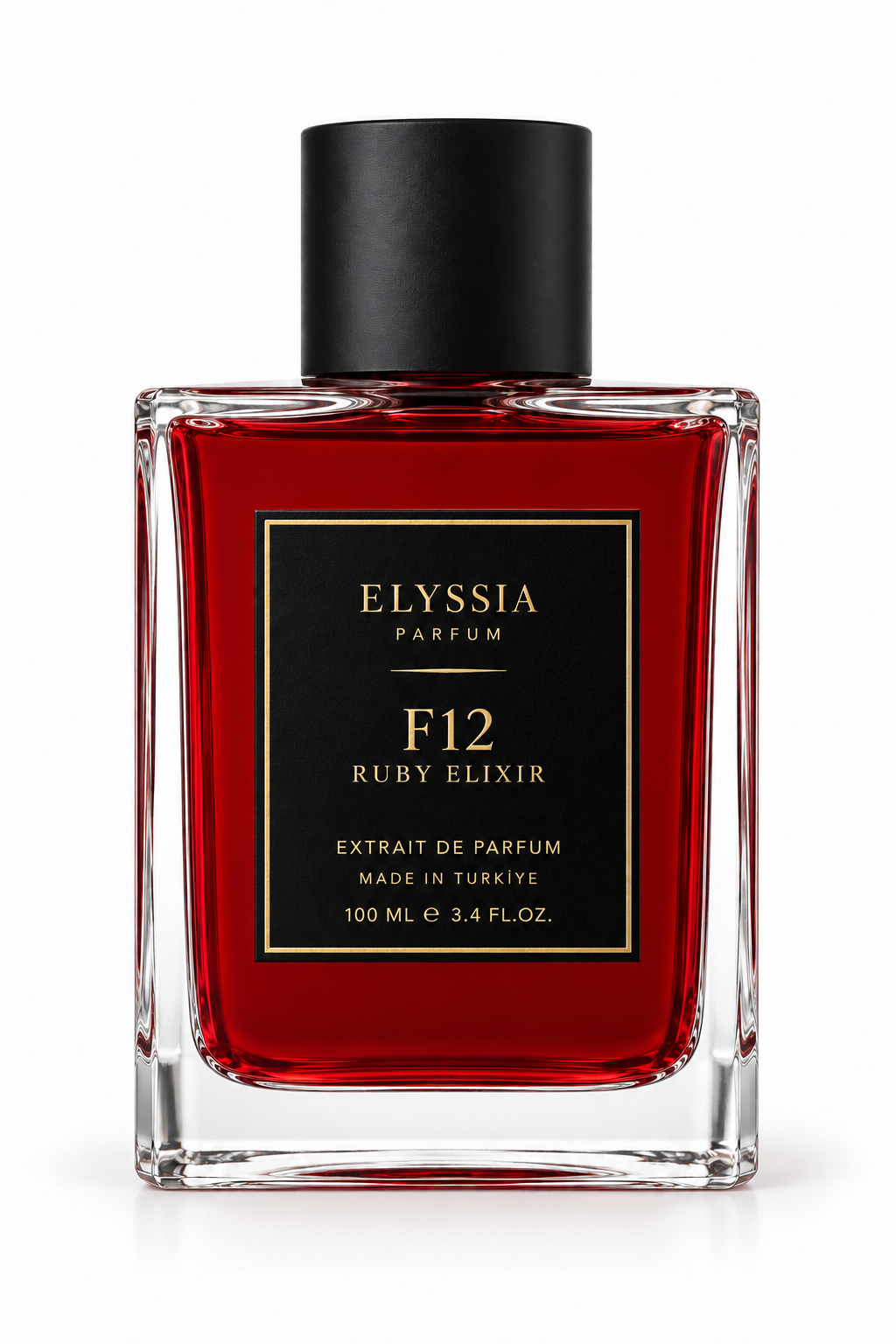 Elyssia F12 RUBY ELIXIR arka şişe görünümü