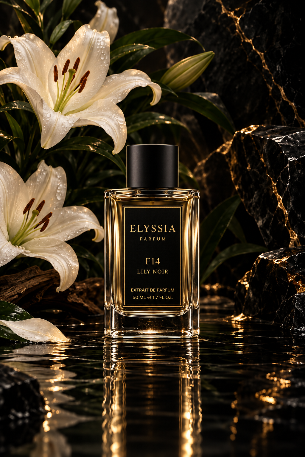 Elyssia - F14 Lily Noir 50 ml parfüm şişesi