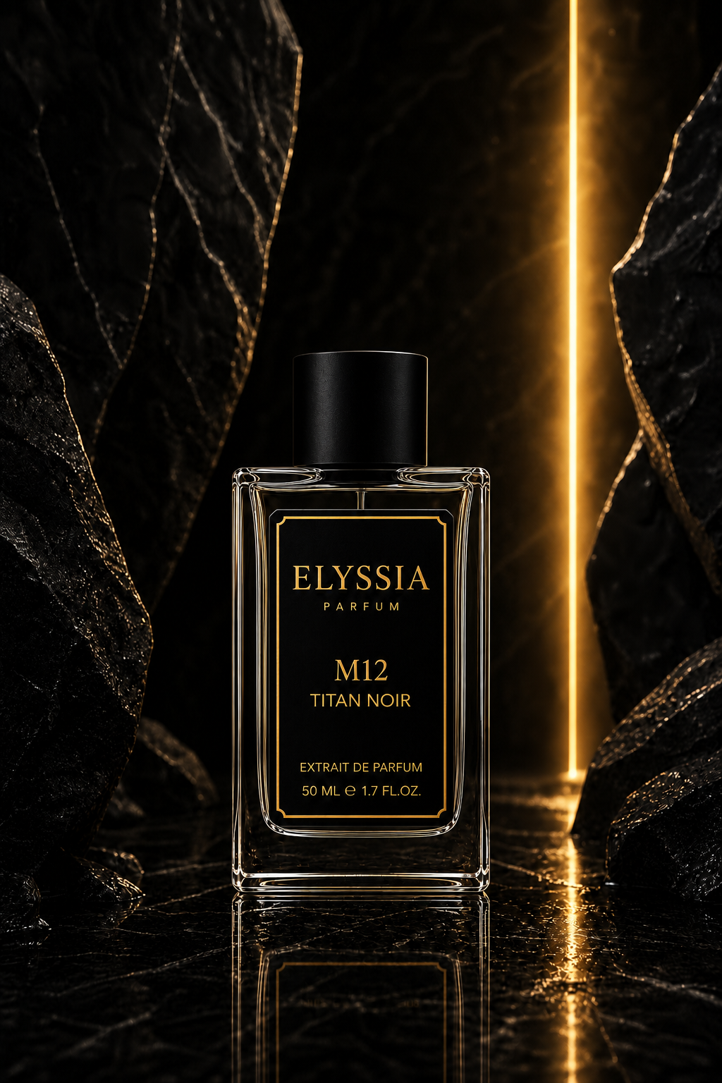 Elyssia - M12 Titan Noir 50 ml parfüm şişesi