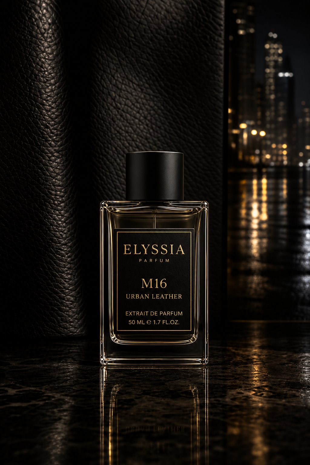Elyssia - M16 Urban Leather 50 ml parfüm şişesi